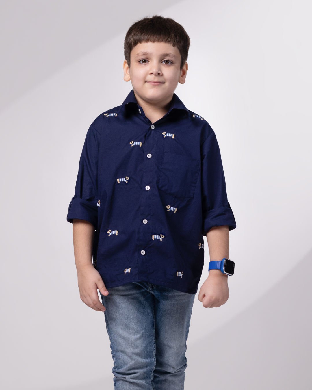 Leo Hand-Embroidered Shirt