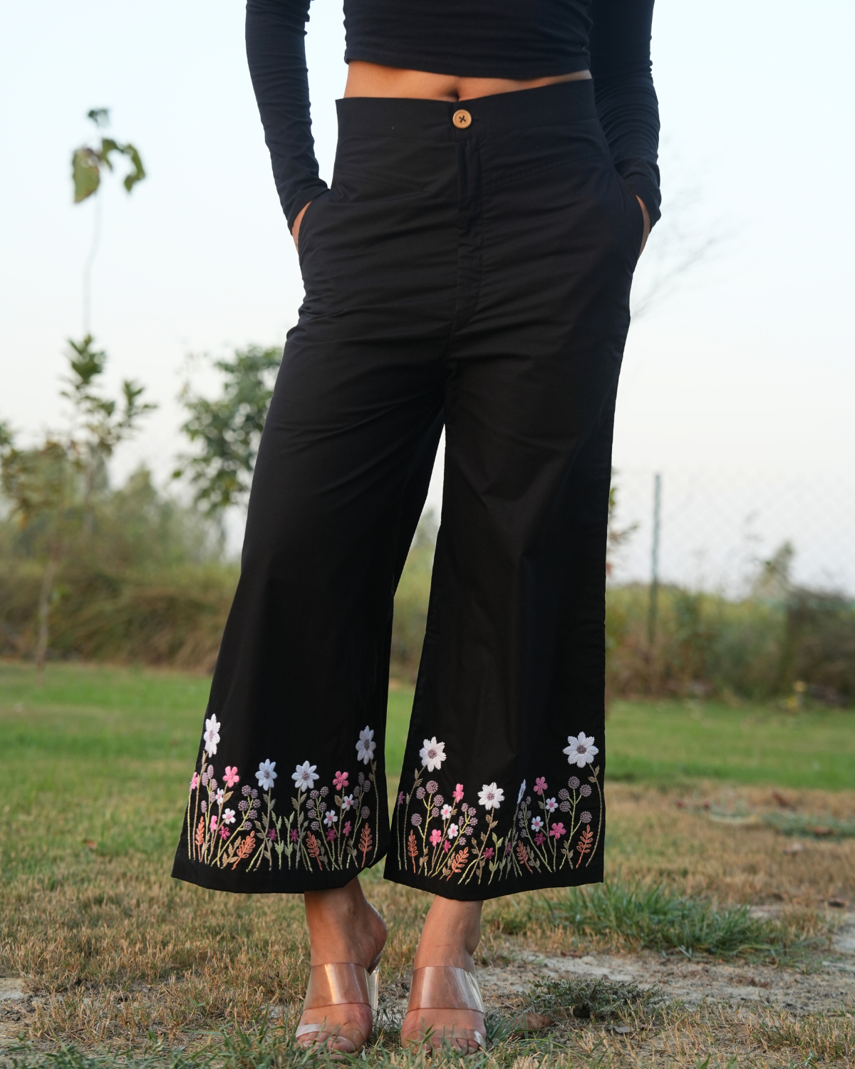 Hina Hand-Embroidered Pant