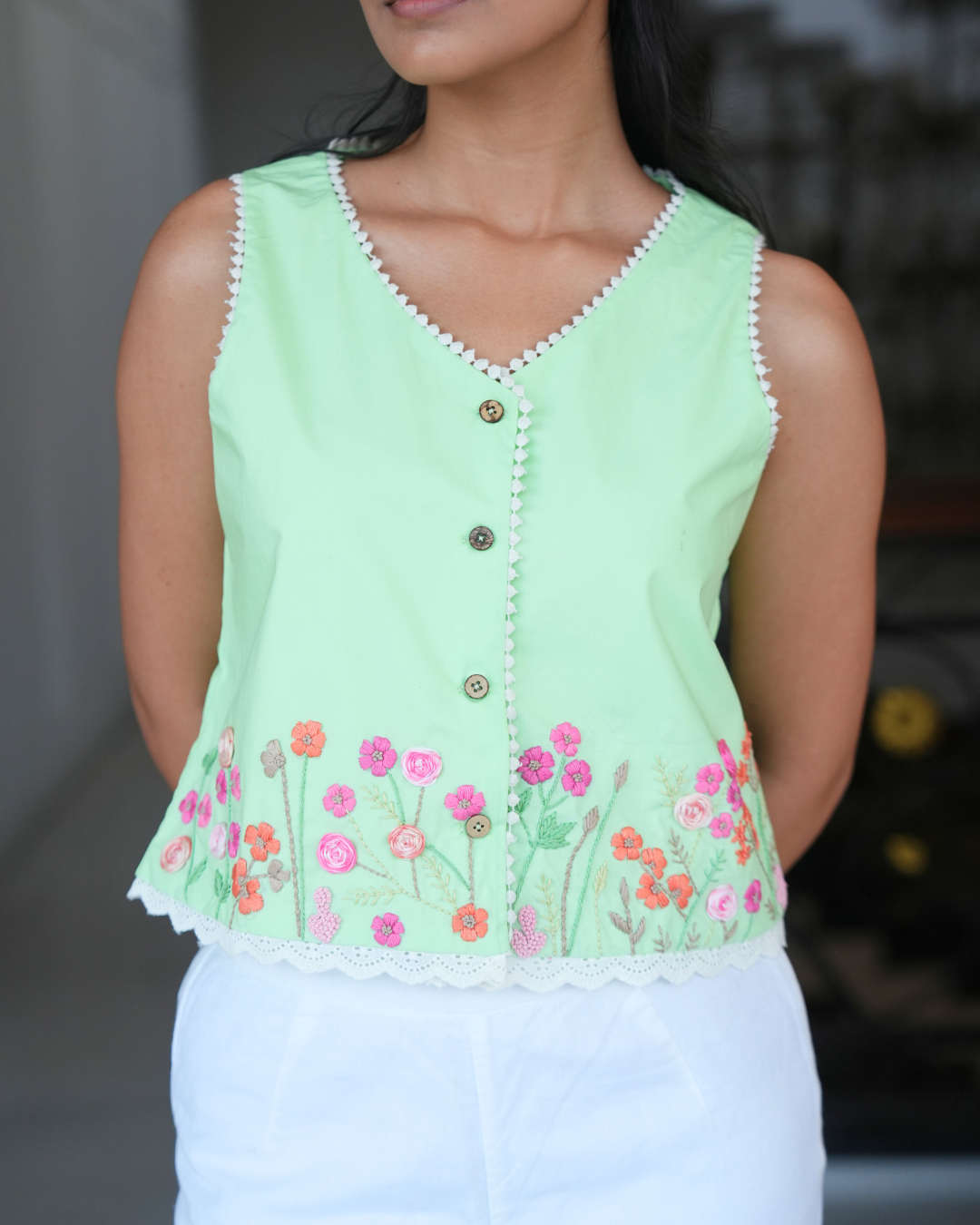 Priyaa Hand-Embroidered Top