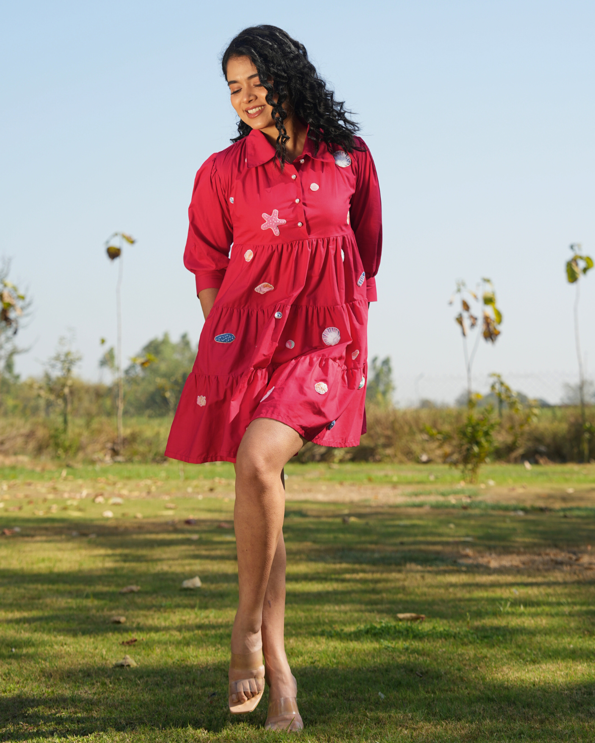 Vaanya Hand-Embroidered Short Dress