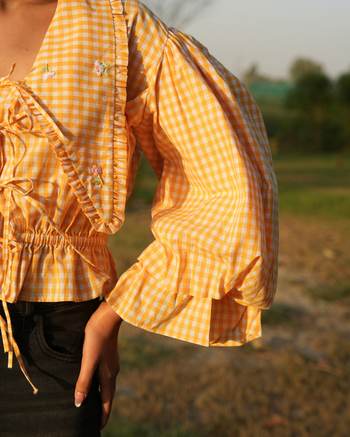 Rayaa Hand-Embroidered Top