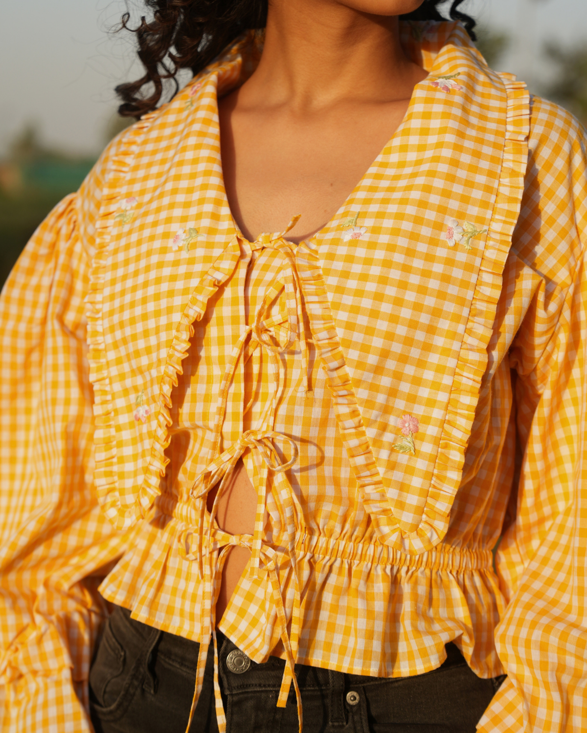 Rayaa Hand-Embroidered Top