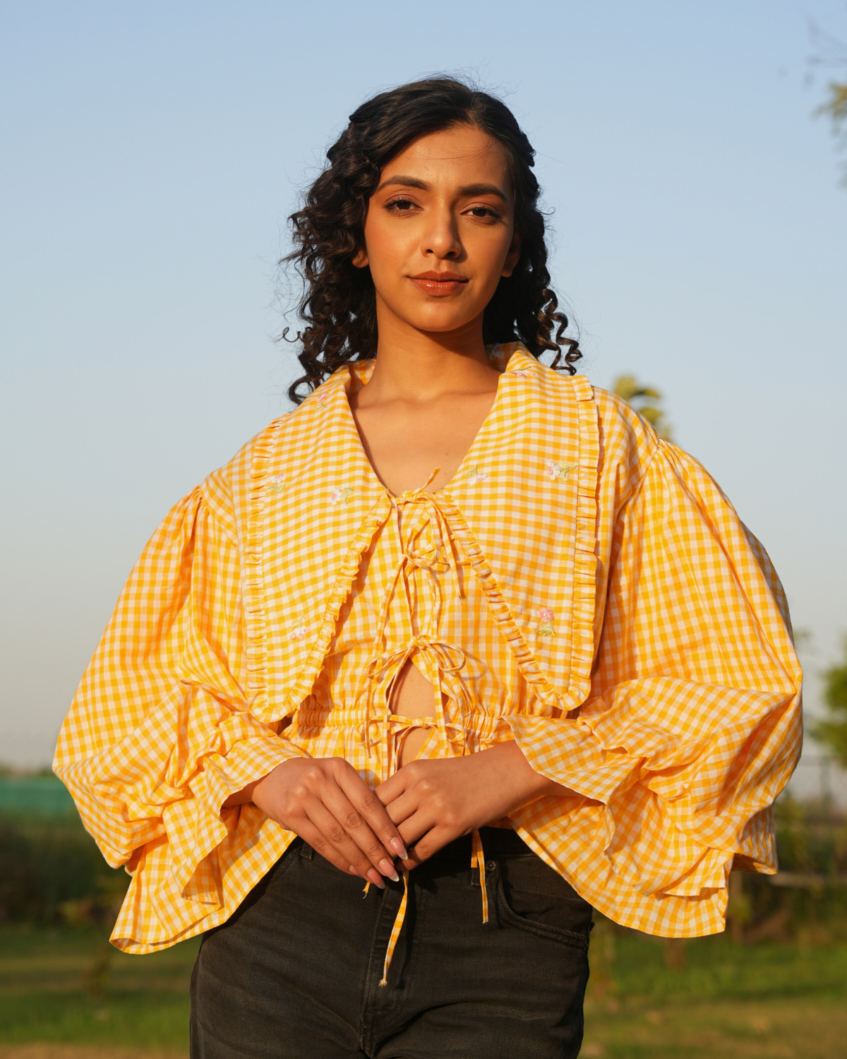 Rayaa Hand-Embroidered Top