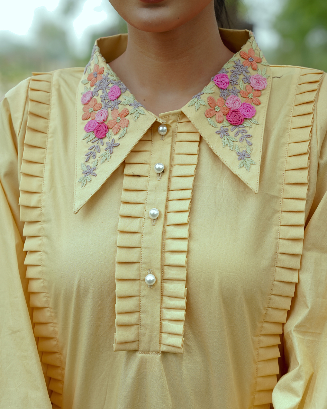 Mrrinali Hand-Embroidered Short Dress