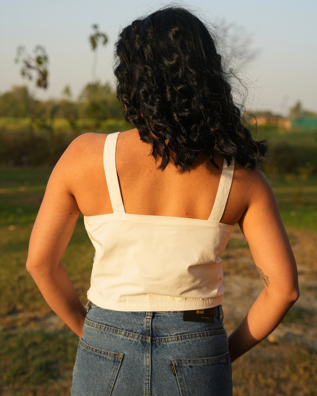Pavaanii Hand-Embroidered Crop Top