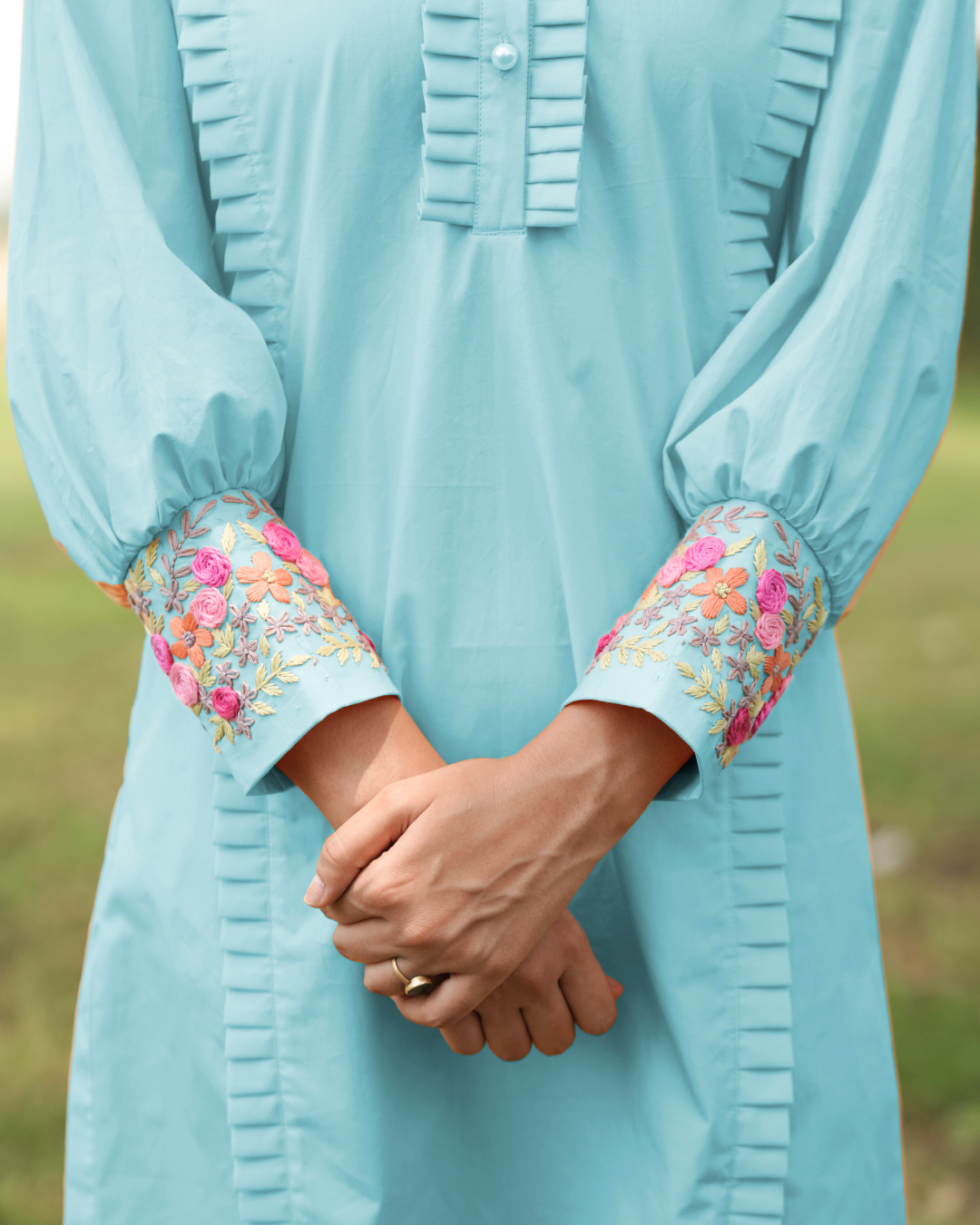 Mrrinali Hand-Embroidered Short Dress