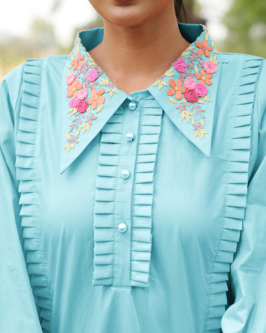 Mrrinali Hand-Embroidered Short Dress