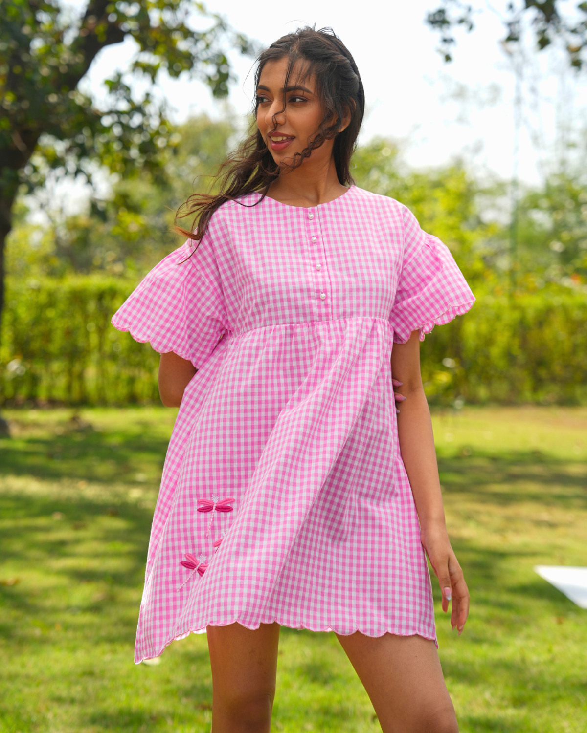 Mittali Hand-Embroidered Short Dress