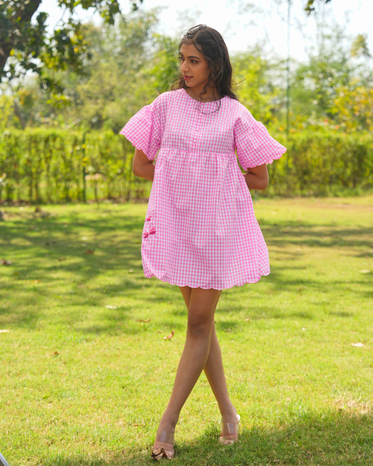 Mittali Hand-Embroidered Short Dress