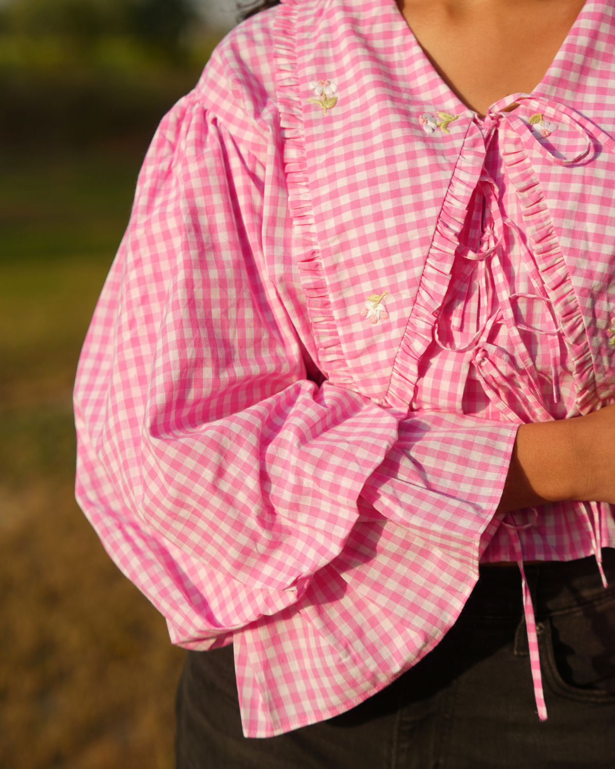 Rayaa Hand-Embroidered Top