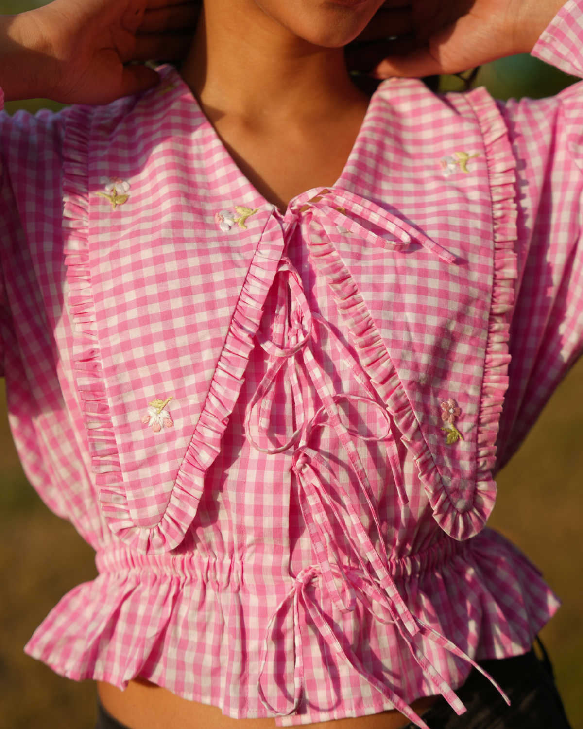 Rayaa Hand-Embroidered Top