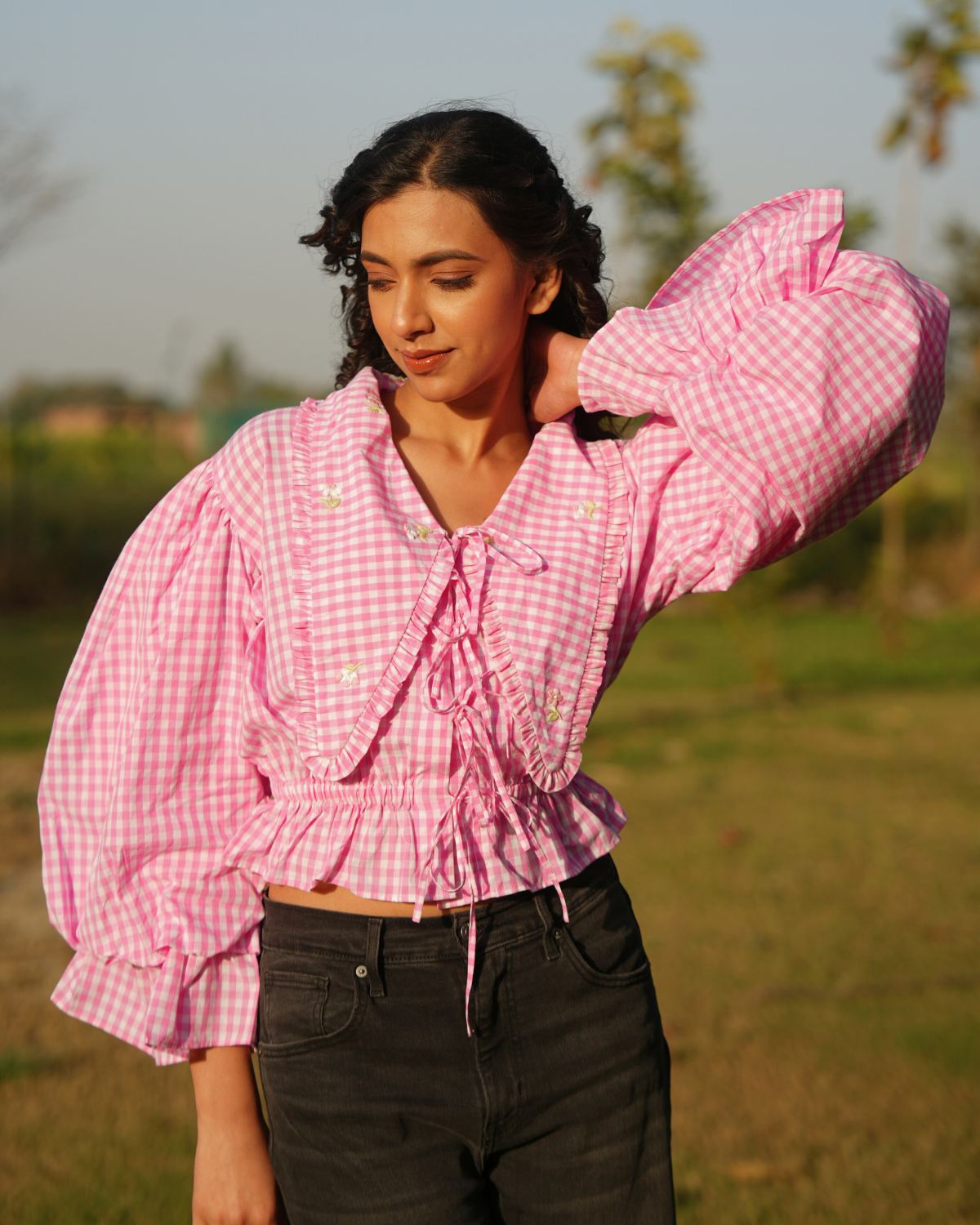 Rayaa Hand-Embroidered Top