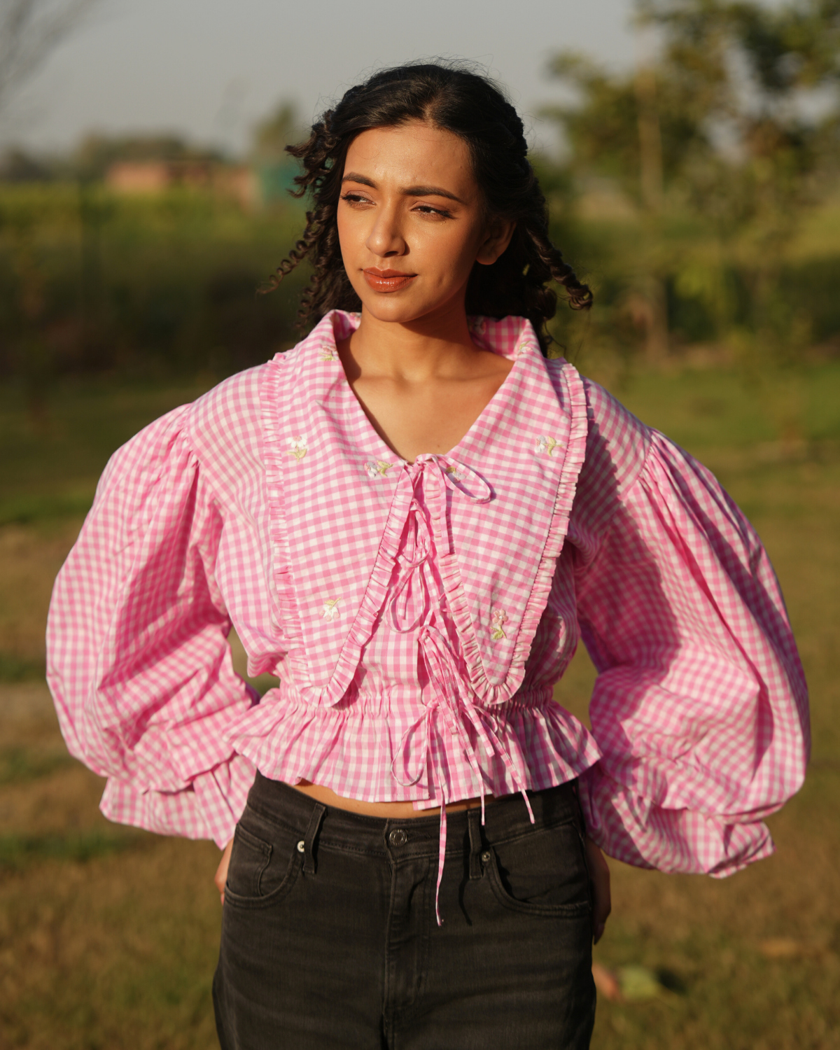 Rayaa Hand-Embroidered Top