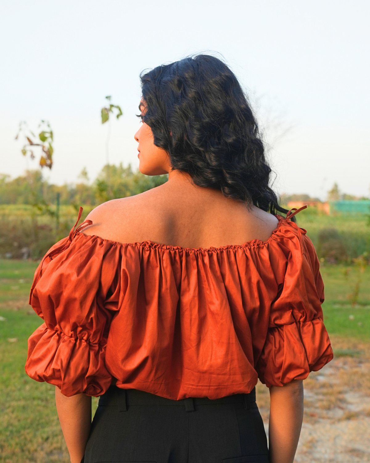 Llainaa Hand-Embroidered Crop Top
