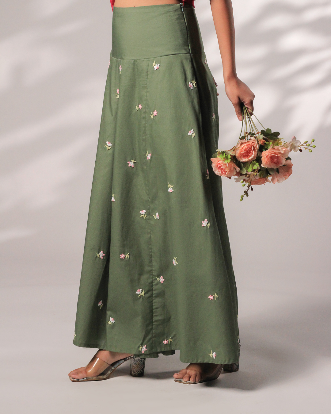 Vaani Hand-Embroidered Long Skirt