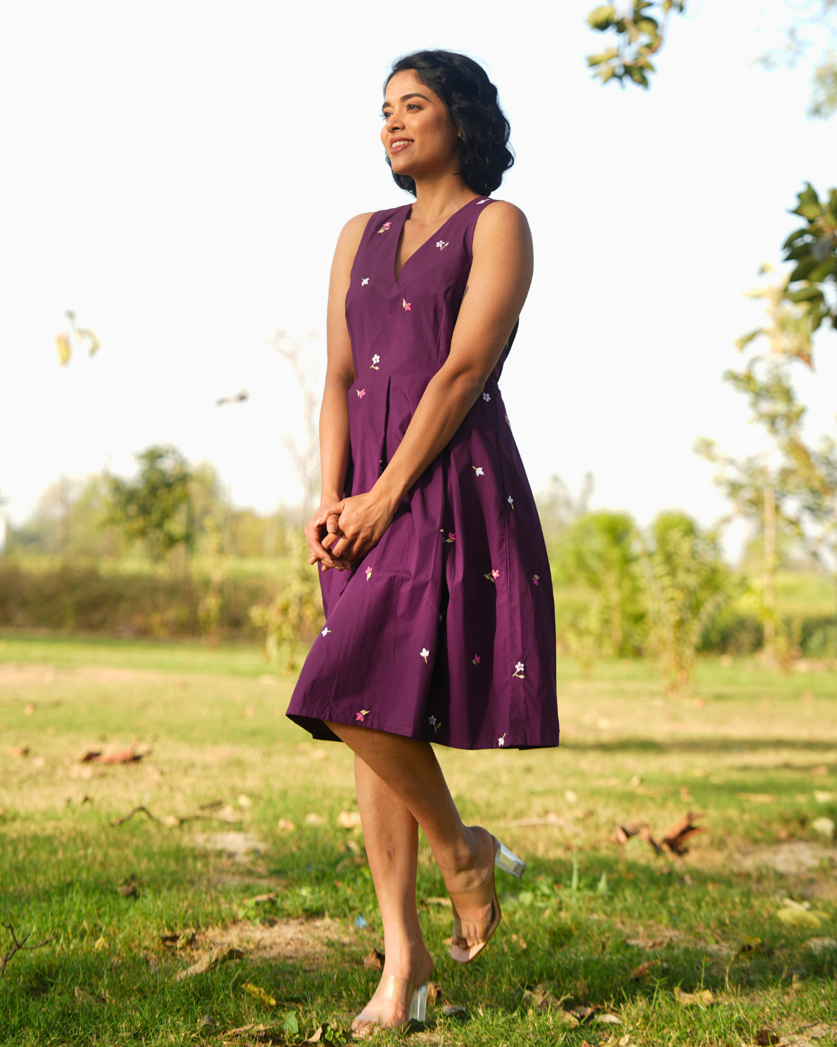 Allaya Hand-Embroidered Short Dress