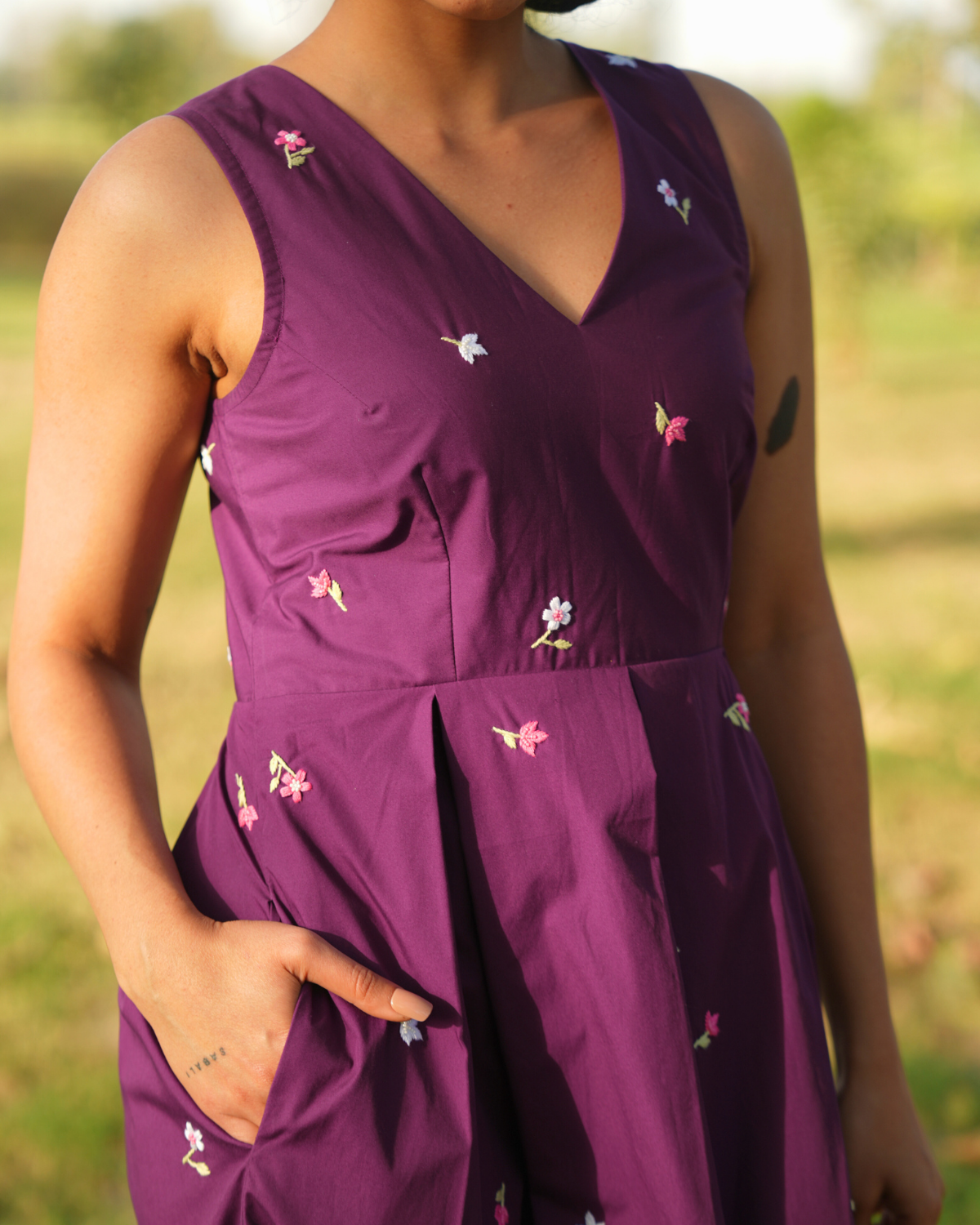 Allaya Hand-Embroidered Short Dress