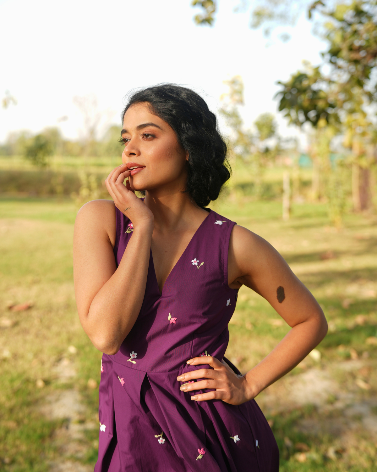Allaya Hand-Embroidered Short Dress