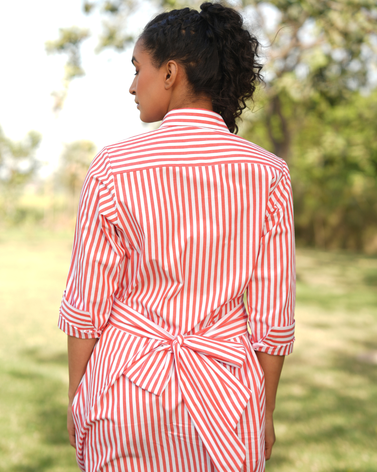 Elina Hand-Embroidered Midi Dress