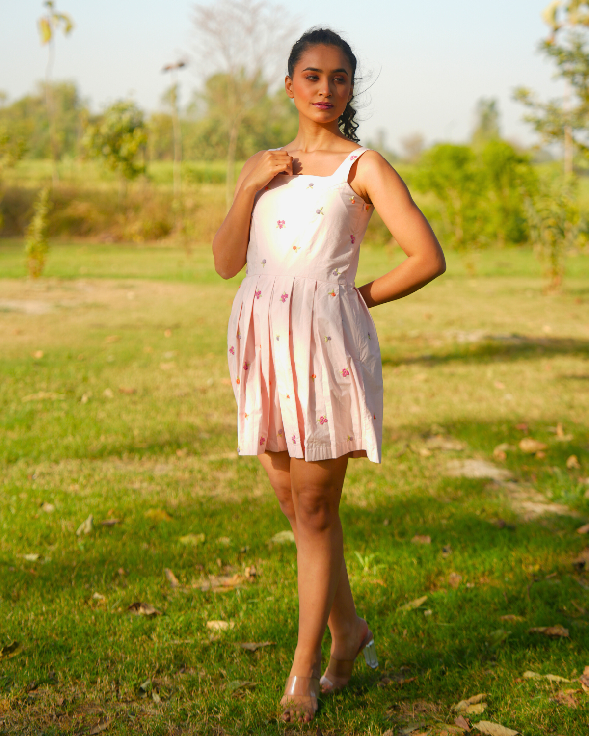 Rria Hand-Embroidered Jumpsuit