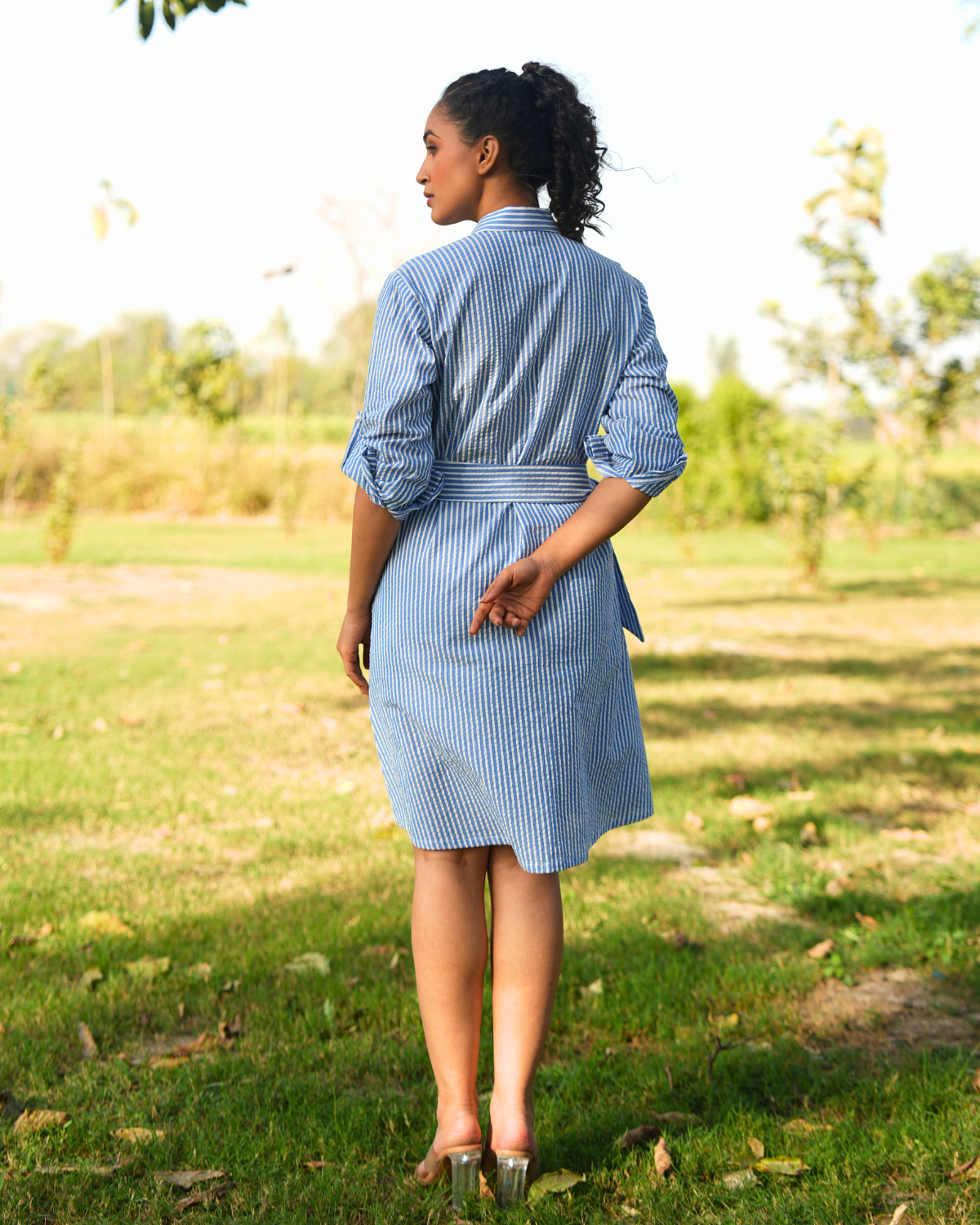 Rishika Hand-Embroidered Shirt Dress