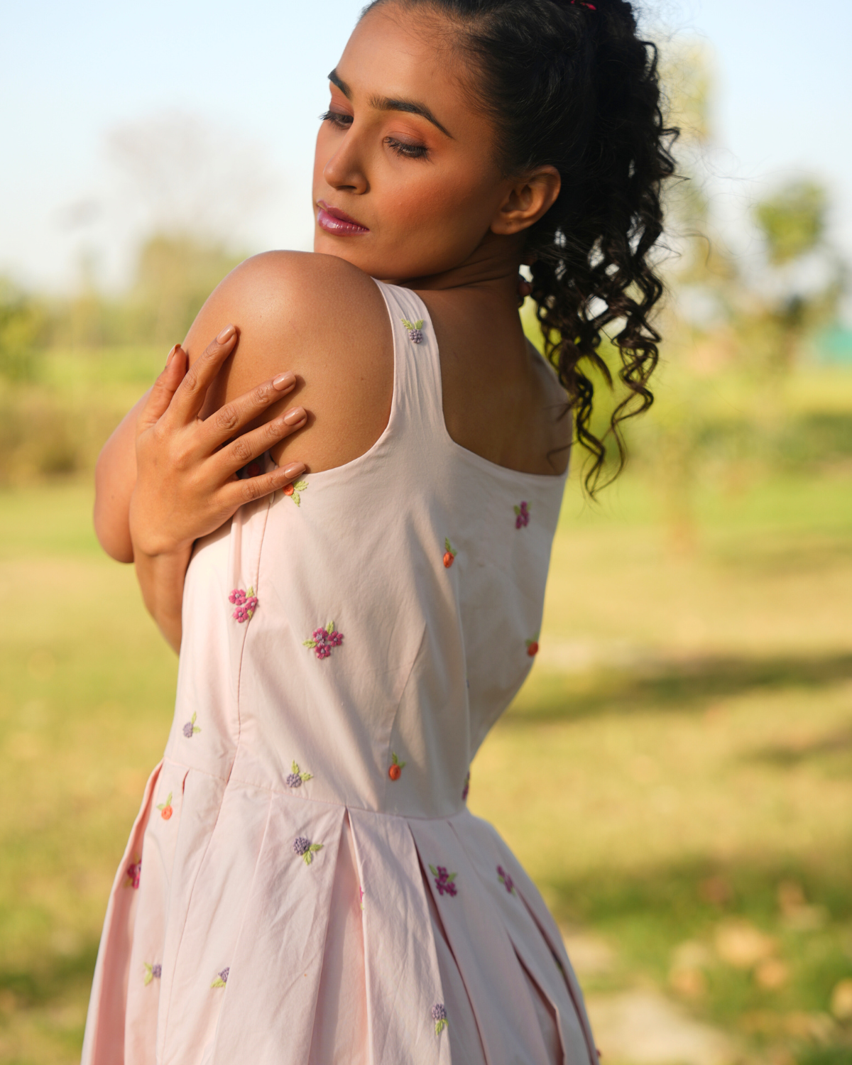 Rria Hand-Embroidered Jumpsuit