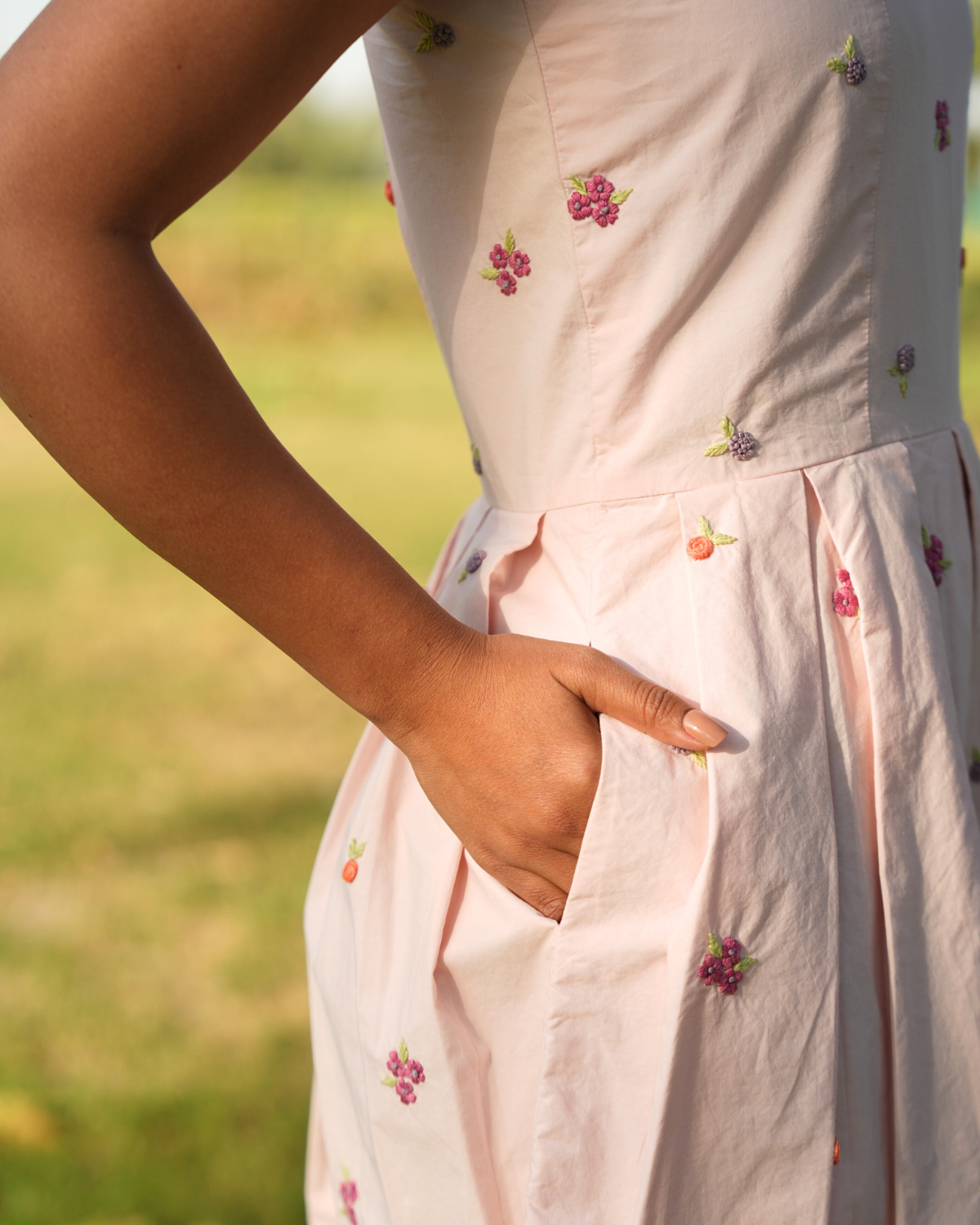 Rria Hand-Embroidered Jumpsuit