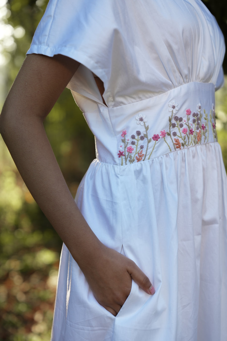 Eknoor Hand-Embroidered Midi Dress