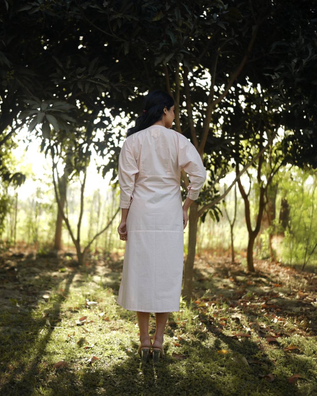 Isshani Hand-Embroidered Midi Dress