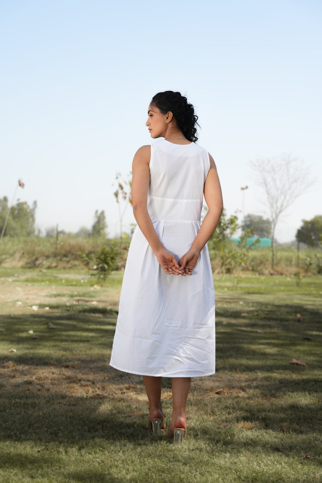 Rreet Hand-Embroidered Midi Dress