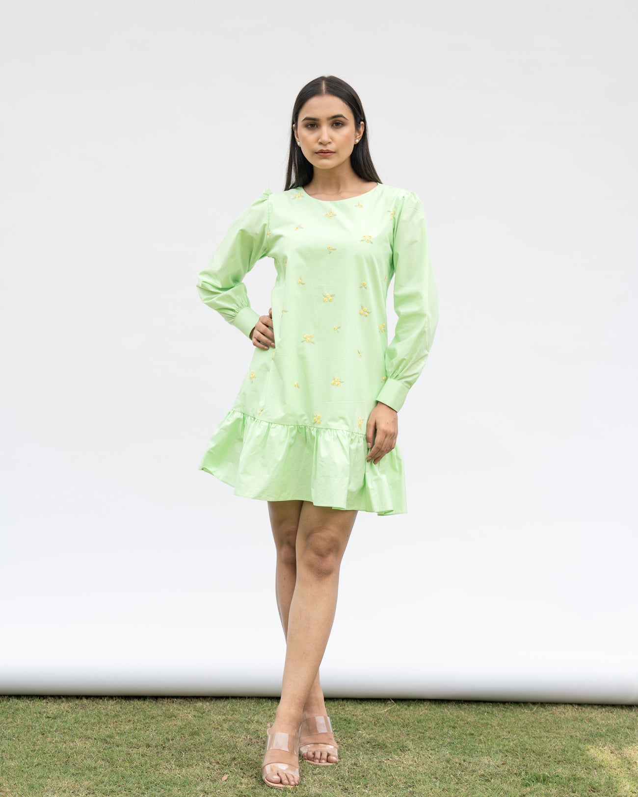 Arushi Hand-Embroidered Short Dress