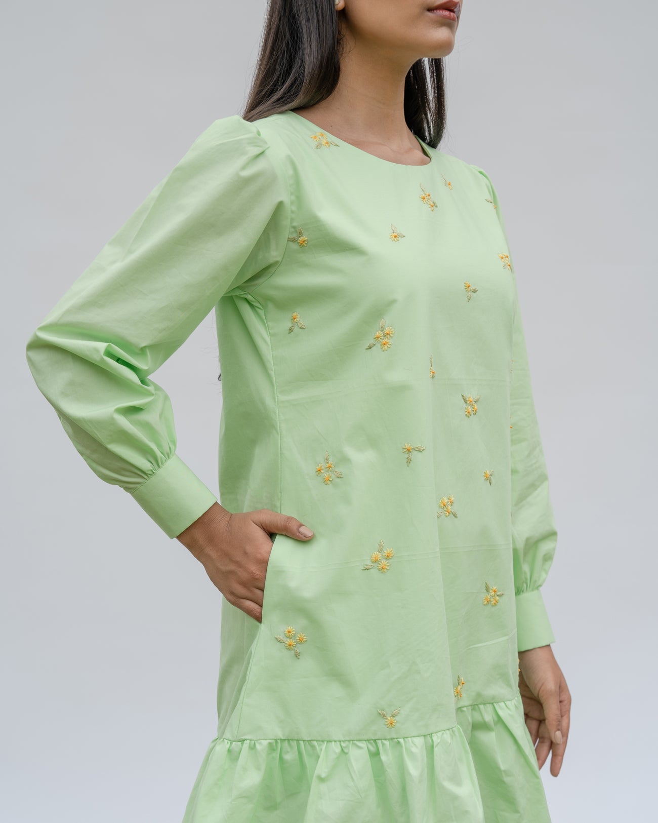 Arushi Hand-Embroidered Short Dress