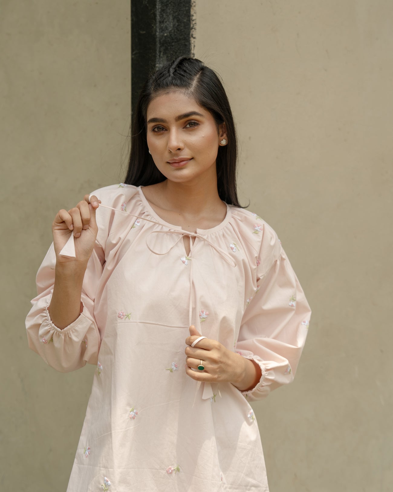 Tarra Hand-Embroidered Short Dress