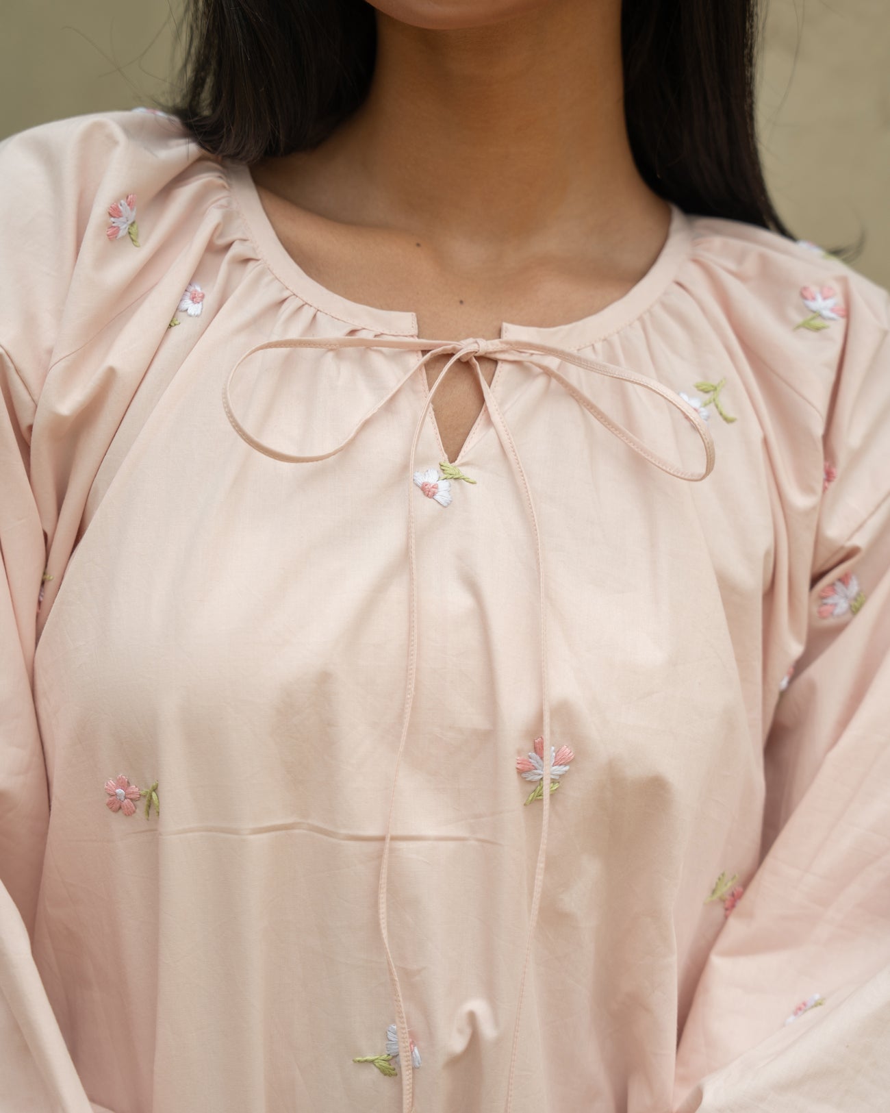 Tarra Hand-Embroidered Short Dress