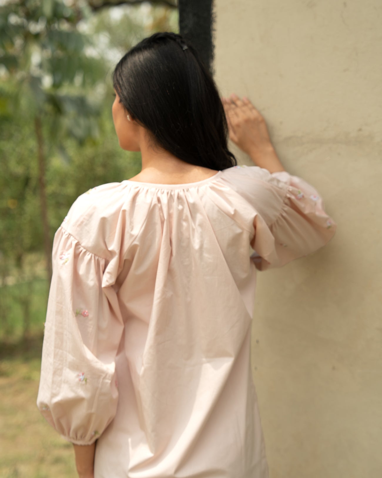 Tarra Hand-Embroidered Short Dress