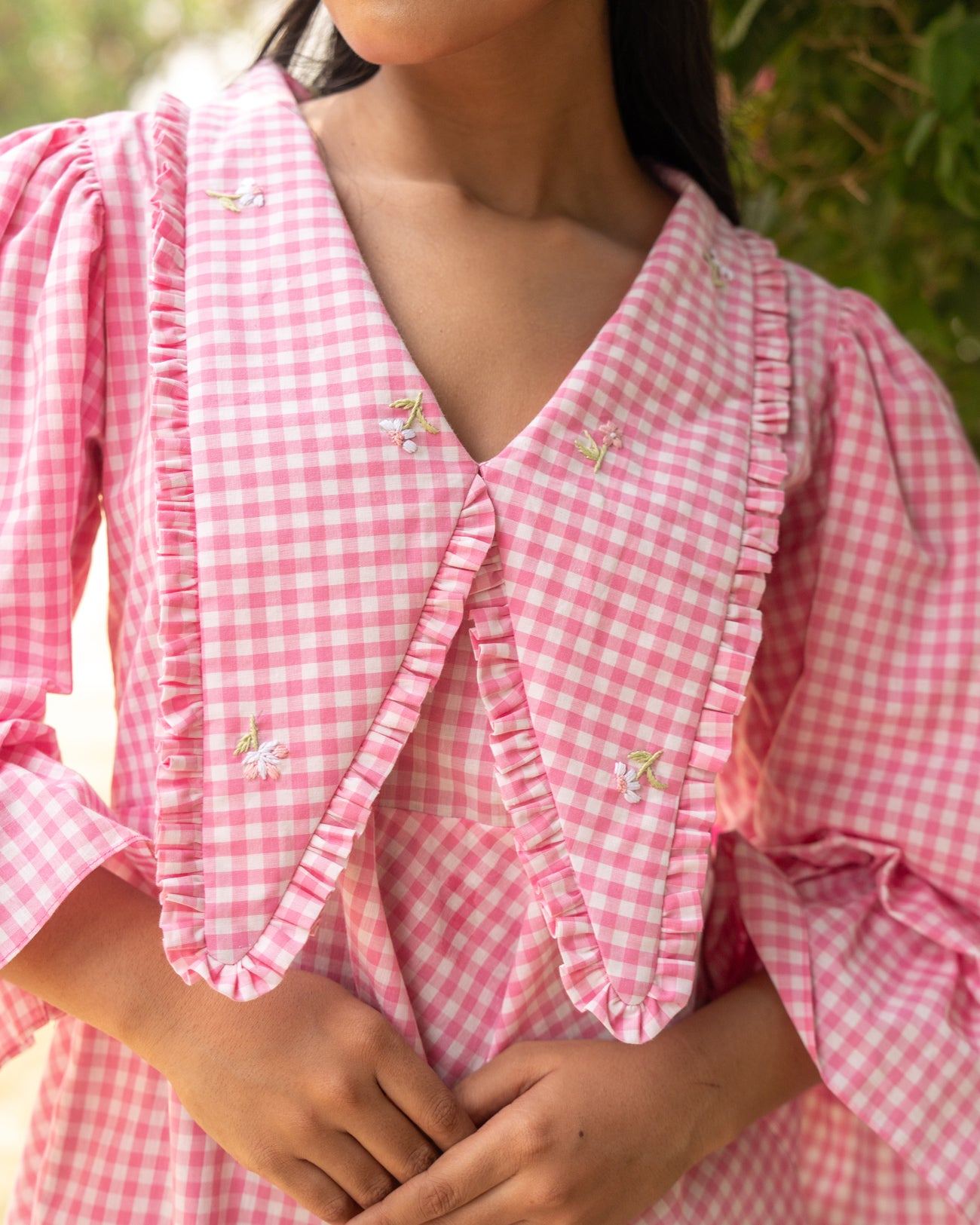 Revaa Hand-Embroidered Short Dress