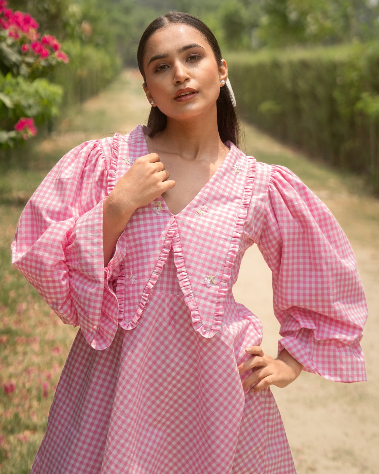 Revaa Hand-Embroidered Short Dress