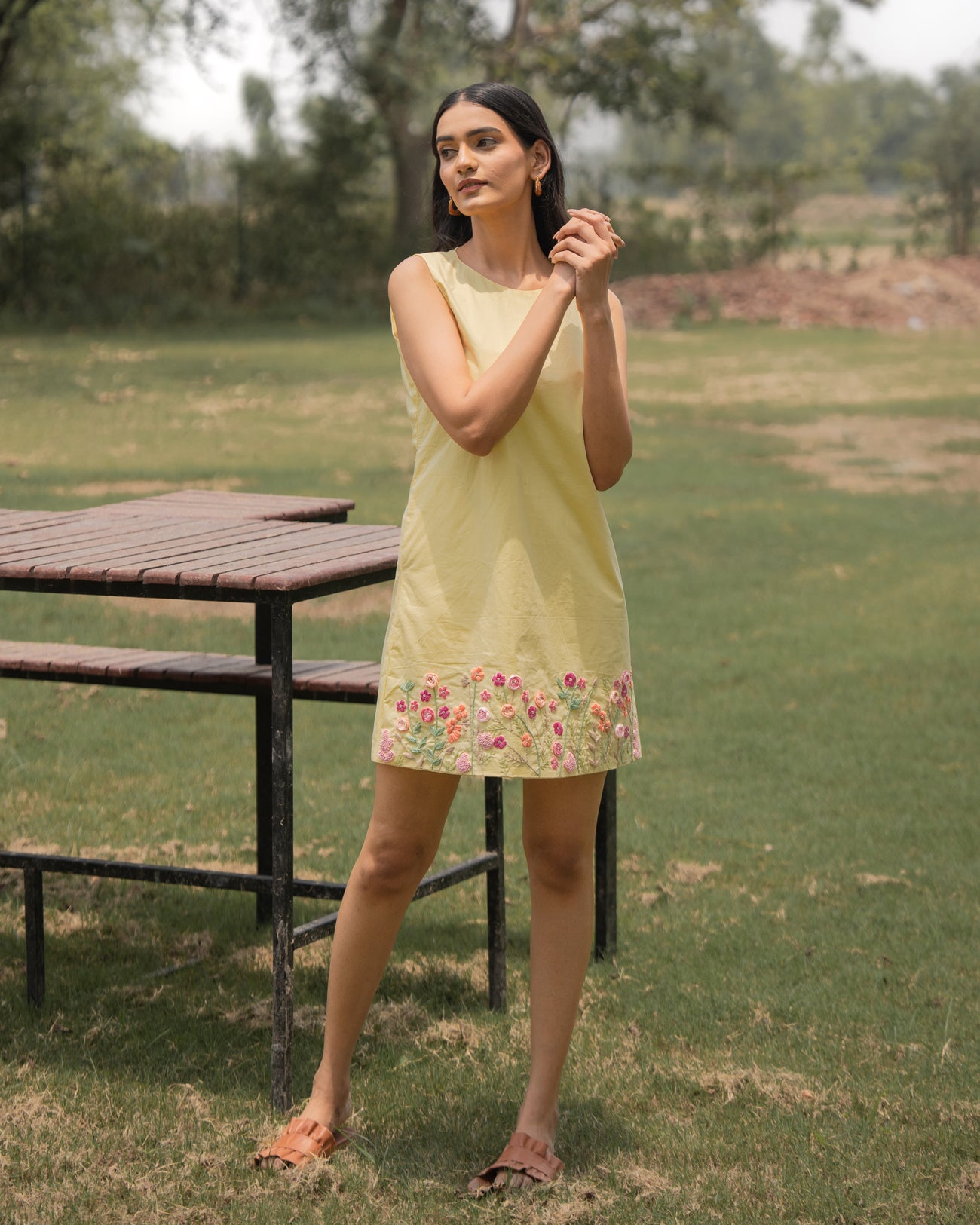 Jahnvi Hand-Embroidered Short Dress