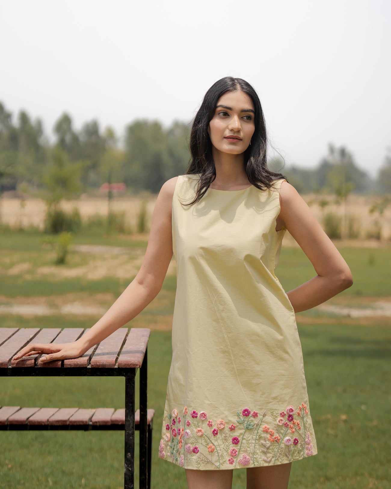 Jahnvi Hand-Embroidered Short Dress