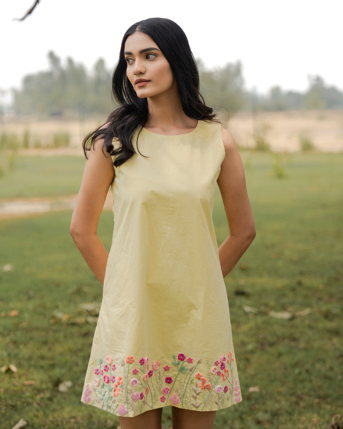 Jahnvi Hand-Embroidered Short Dress