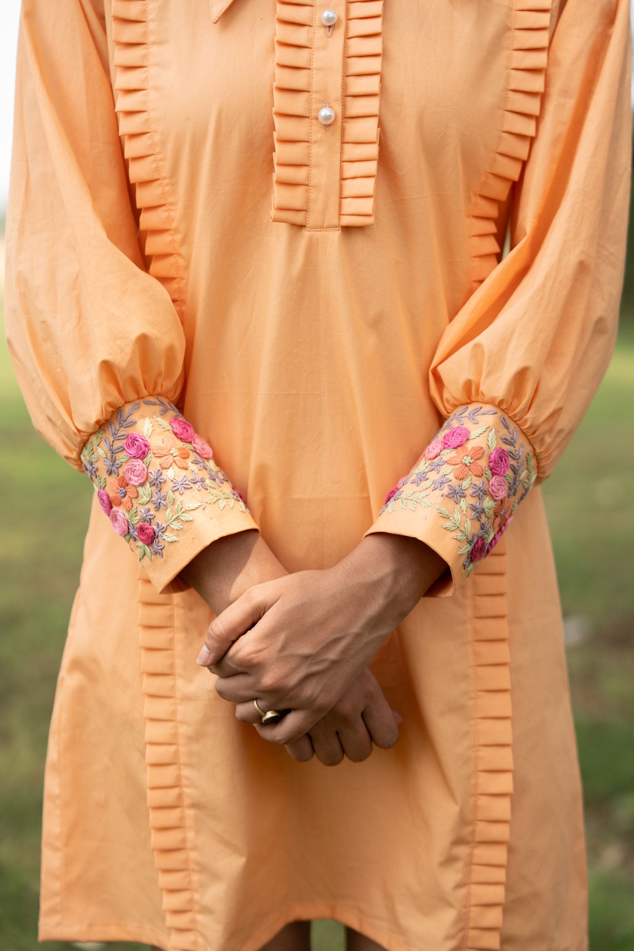 Mrrinali Hand-Embroidered Short Dress