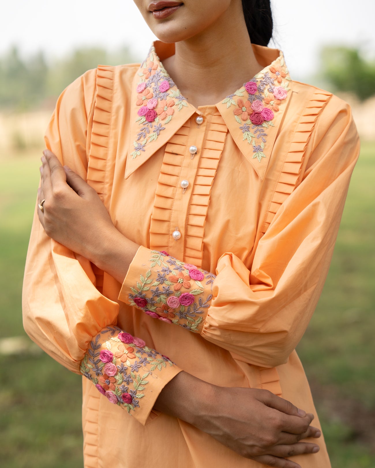 Mrrinali Hand-Embroidered Short Dress