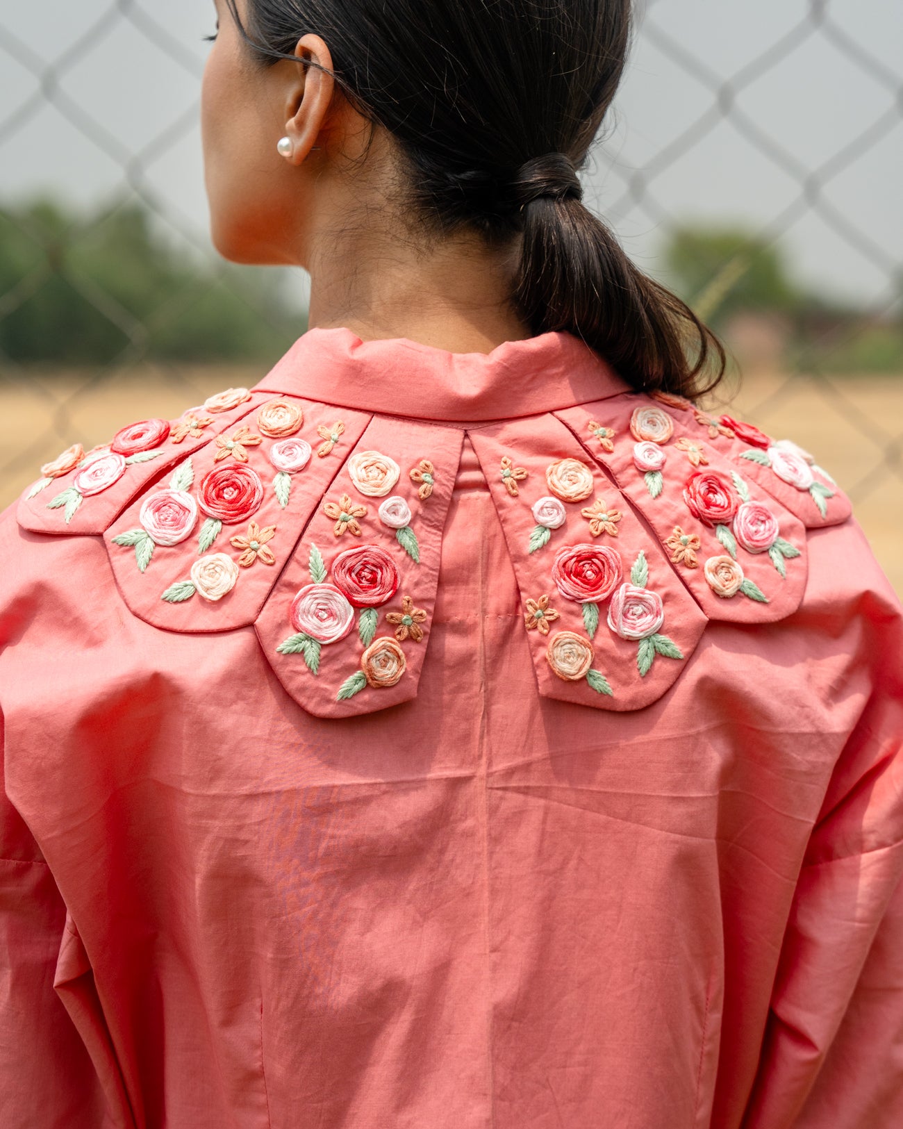 Kaii Hand-Embroidered Short Dress