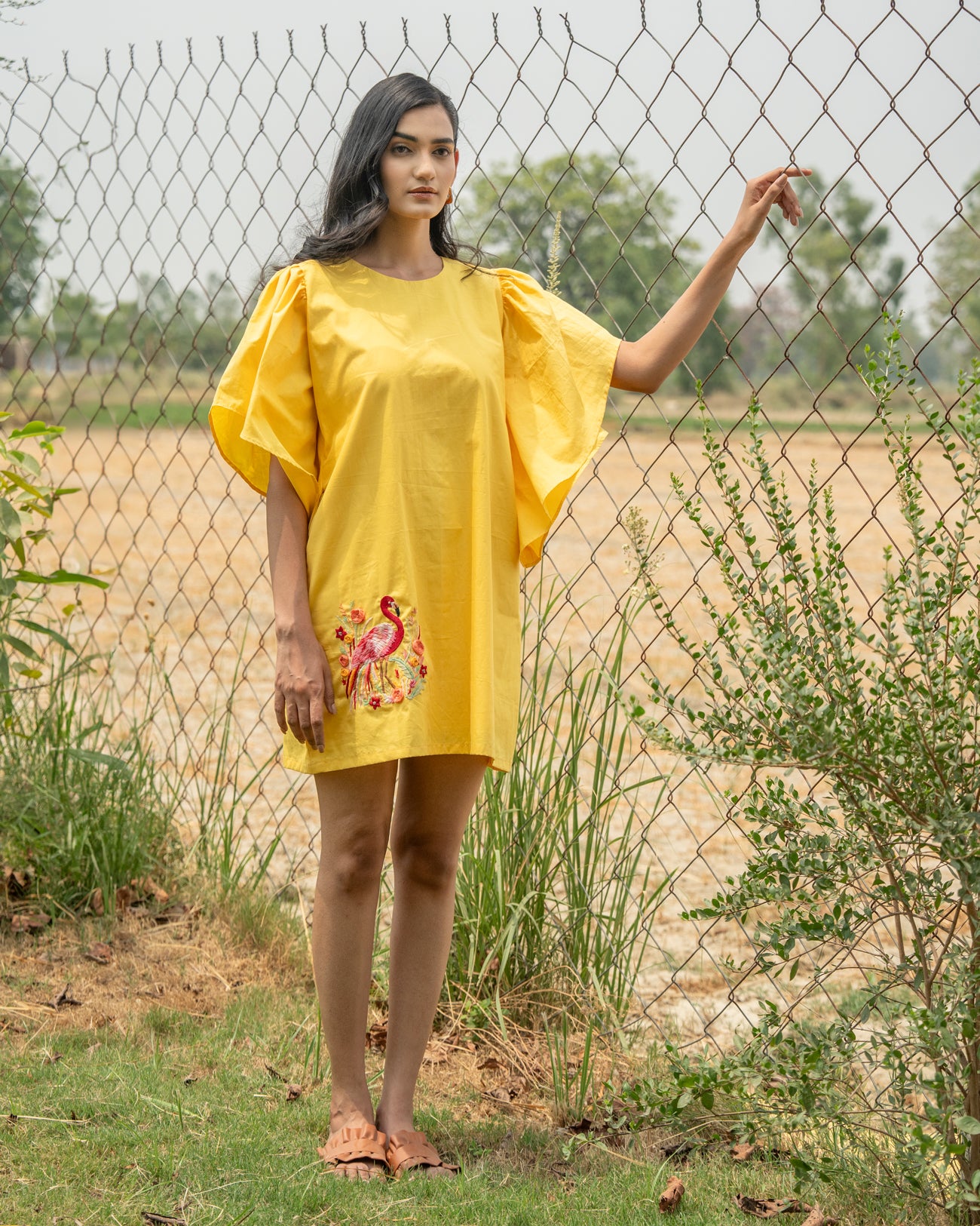 Ahannaa Hand-Embroidered Short Dress