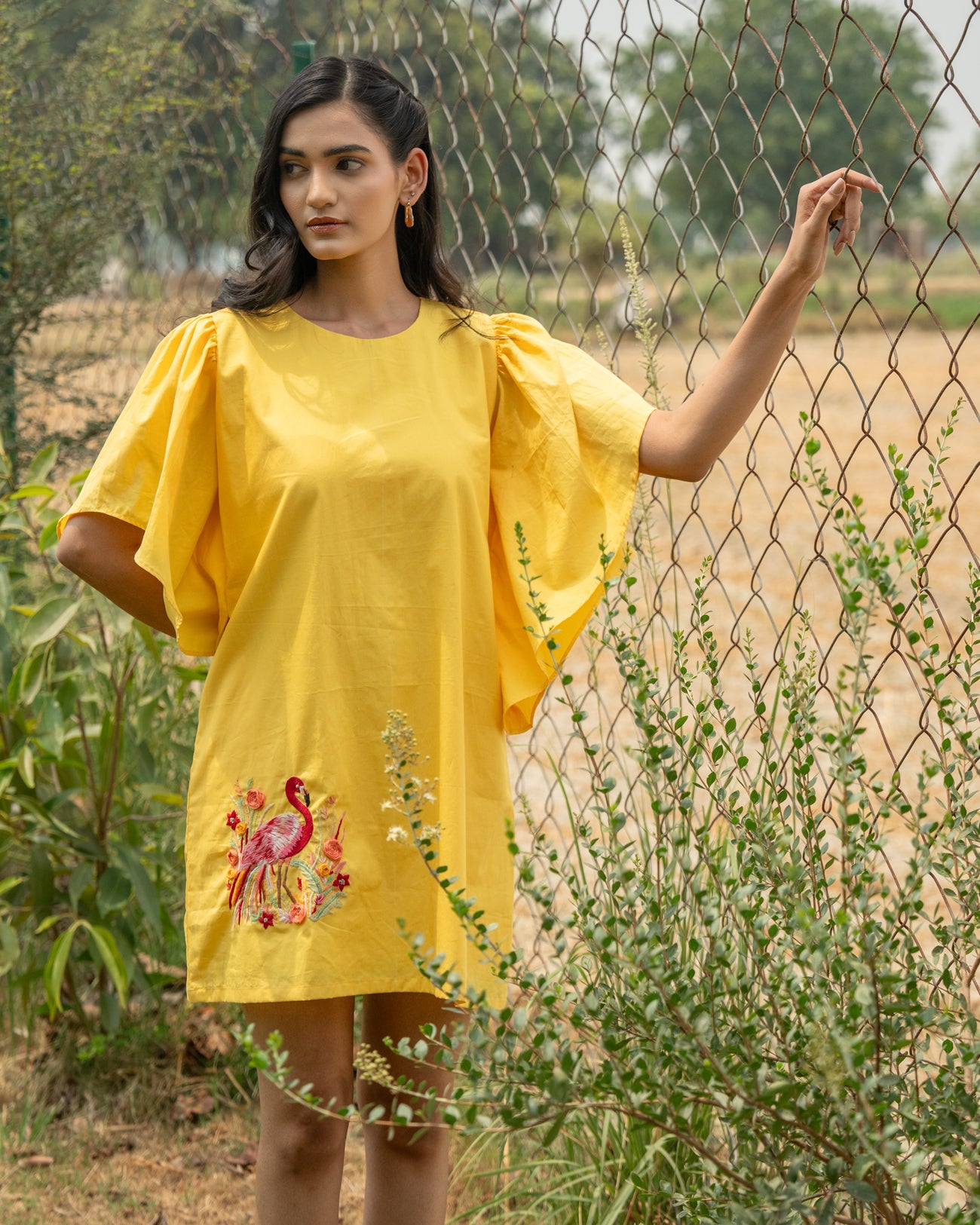 Ahannaa Hand-Embroidered Short Dress