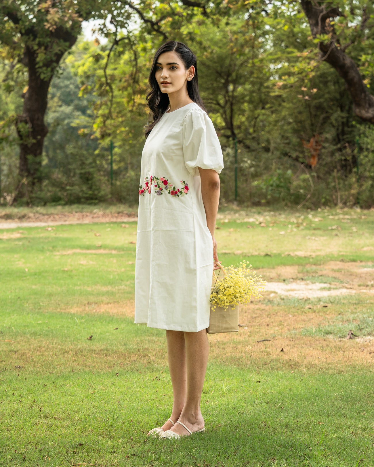 Sayli Hand-Embroidered Short Dress