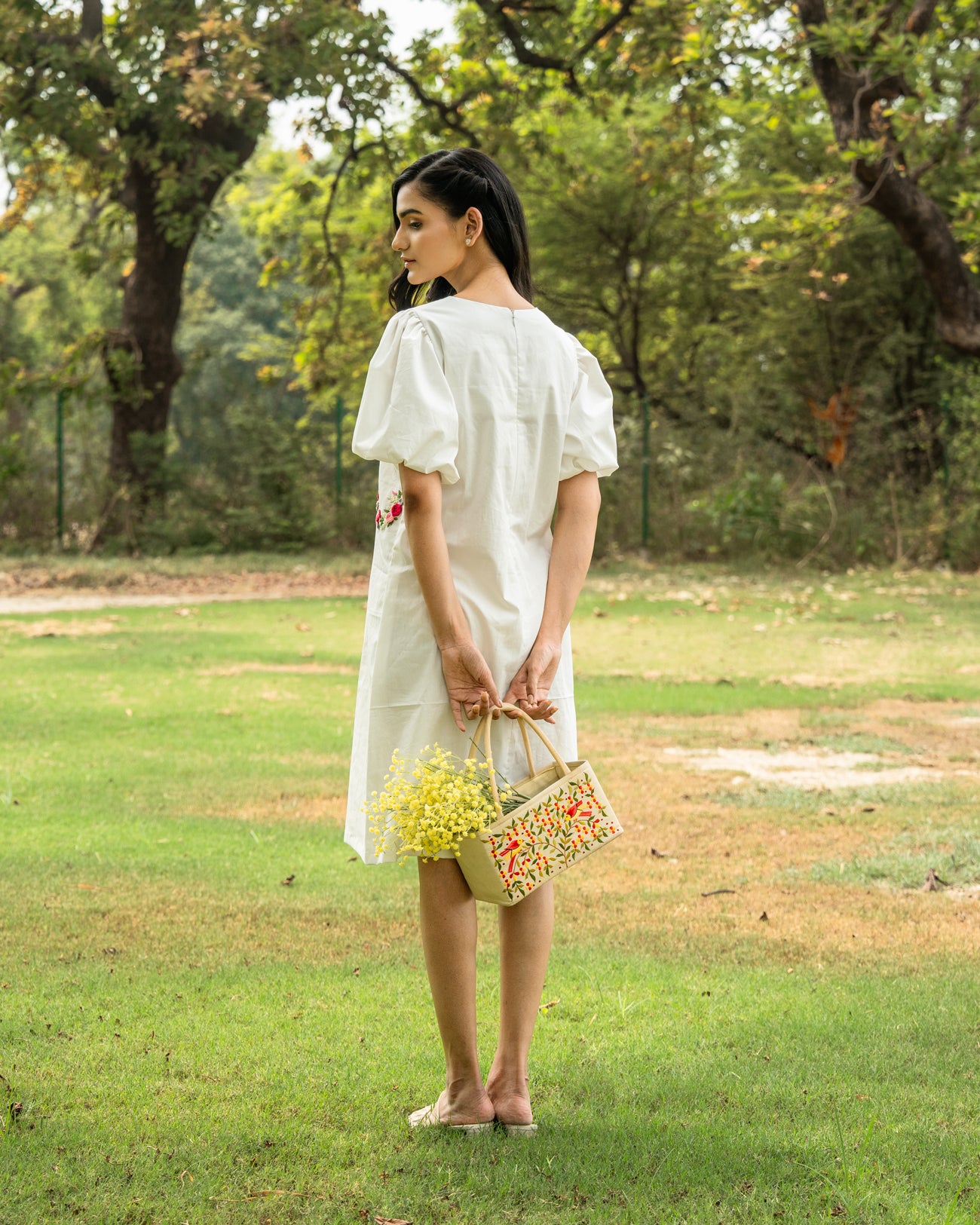 Sayli Hand-Embroidered Short Dress