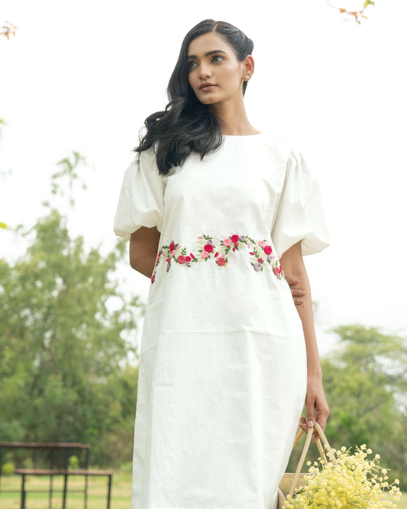 Sayli Hand-Embroidered Short Dress