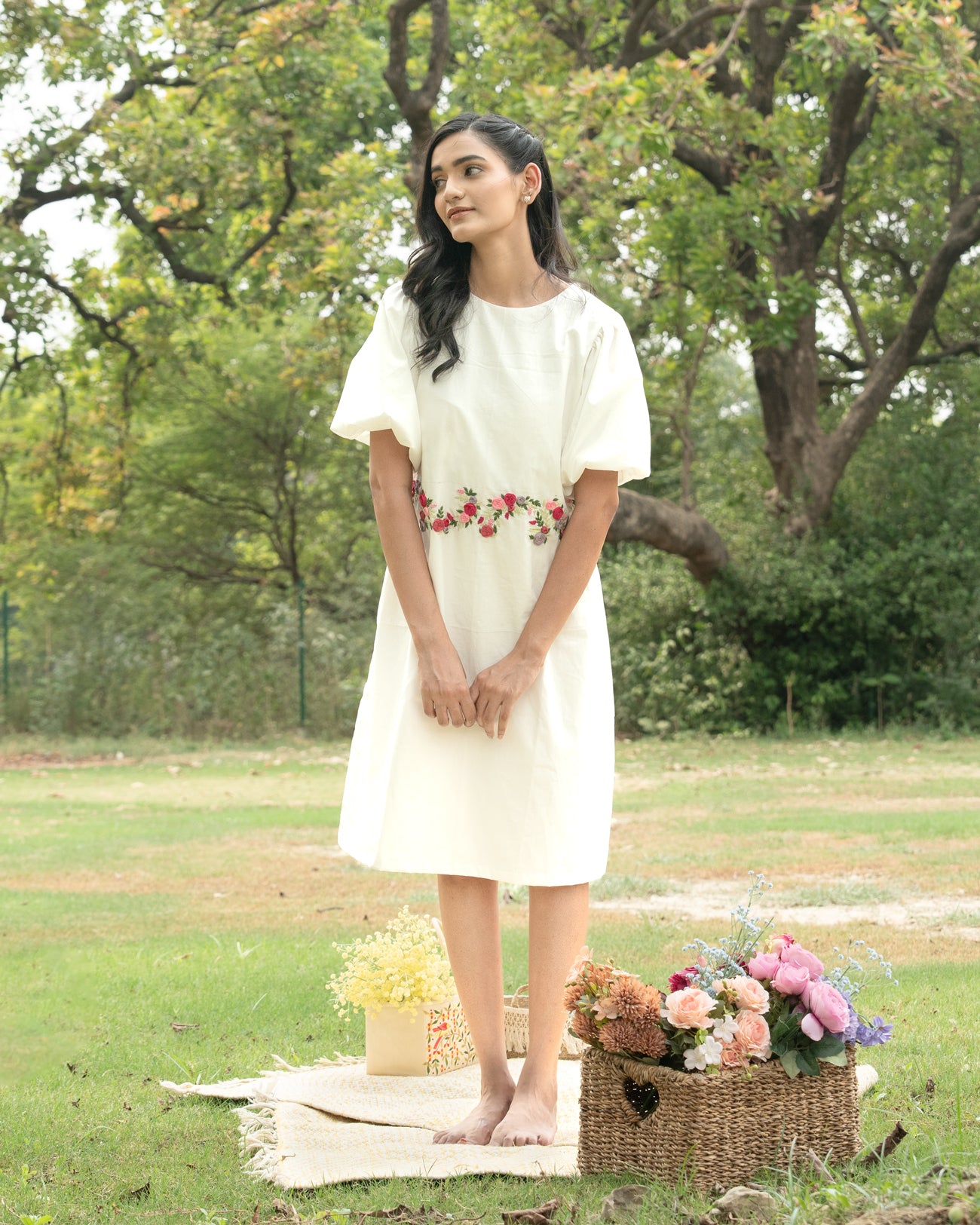 Sayli Hand-Embroidered Short Dress