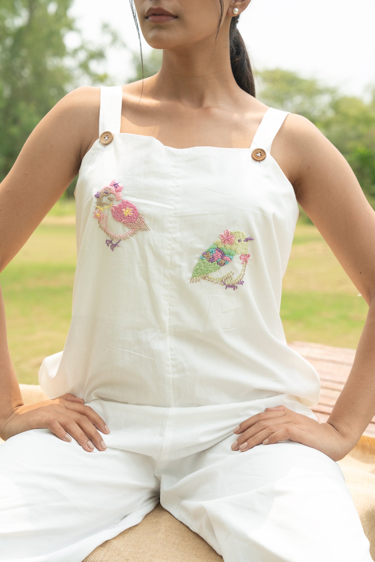 Meeraa Hand-Embroidered Jumpsuit